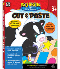 Carson Dellosa Big Skills for Little Hands Cut and Paste Toddler Book, Scissor Skills Preschool...