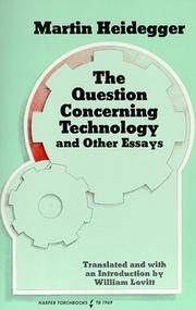image of Question Concerning Technology, and Other Essays, The