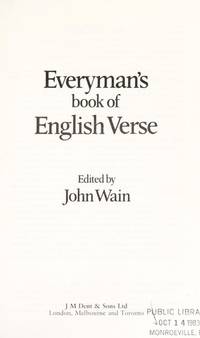 Everyman's Book of English Verse