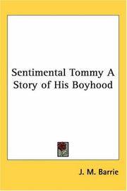 image of Sentimental Tommy A Story of His Boyhood
