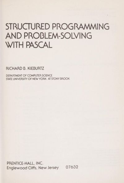Pascal Programming Book