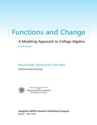 Functions and Change