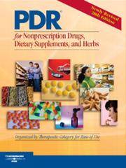 Pdr For Nonprescription Drugs, Dietary Supplements and Herbs 2007