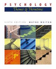 Psychology: Themes and Variations Non-Infotrac Version de Wayne Weiten - 2003-03