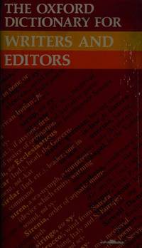 The Oxford Dictionary for Writers and Editors