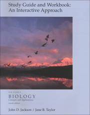 Study Guide and Workbook: An Interactive Approach for Starr?s Biology: Concepts and Applications by Jackson, John D.; Taylor, Jane B