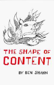 cover of The Shape of Content (Charles Eliot Norton Lectures 1956-1957) (The Charles Eliot Norton Lectures)