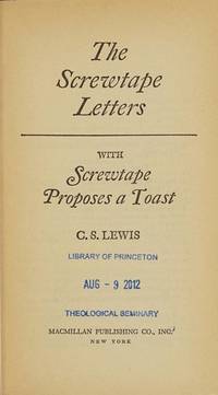 image of The Screwtape Letters: How a Senior Devil Instructs a Junior Devil in the Art of Temptation