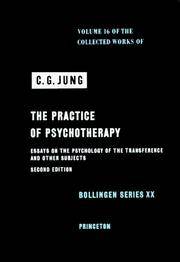 image of The Practice of Psychotherapy: Essays on the Psychology of the Transference and Other Subjects (Bollingen Series)