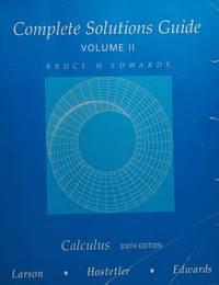 Calculus : Instructor's Solutions Guide