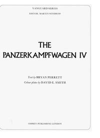 The Panzerkampfwagen IV by Perrot, Bryan - 1989