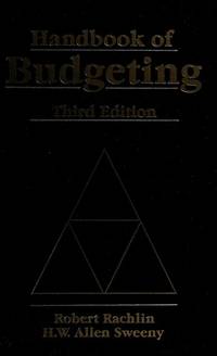 HANDBOOK OF BUDGETING