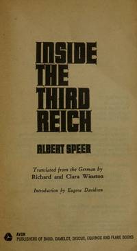 2 book lot: Inside the Third Reich AND The Strategy of Terror by Albert Speer AND Taylor, Edmond - 1971