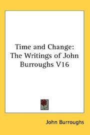 image of Time and Change: The Writings of John Burroughs V16