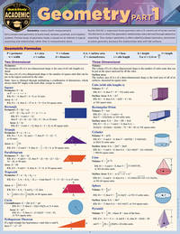 Geometry Part 1: QuickStudy Laminated Reference Guide (Quick Study Academic)