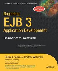 Beginning EJB 3 Application Development: From Novice to Professional (Beginning: From Novice to Professional)