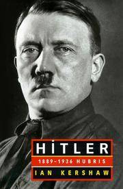 cover of Hitler: 1889-1936 Hubris