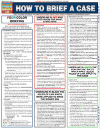 How To Brief A Case: QuickStudy Laminated Reference Guide (QuickStudy: Law)