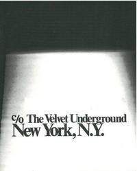 C/O THE VELVET UNDERGROUND, NEW YORK, NY