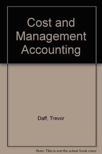 Cost and Management Accounting