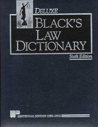 Black's Law Dictionary with Pronunciations, 6th Edition (Centennial Edition 1891-1991)