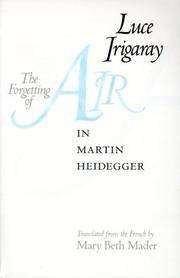 image of The Forgetting of Air in Martin Heidegger