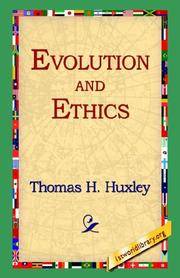 cover of Evolution and Ethics