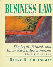 image of Business Law - the Legal, Ethical, and International Environment