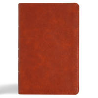 CSB Large Print Personal Size Reference Bible, Digital Study Edition, Burnt Sienna LeatherTouch,...