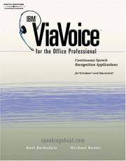 IBM ViaVoice for the Office Professional: Speech Recognition Series