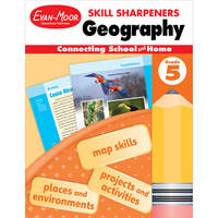 Evan-Moor Skill Sharpeners Geography Workbook, Grade 5, Fun Projects and Activities, Map Skills,...