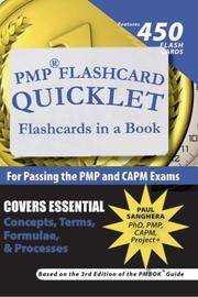 PMP Flashcard Quicklet: Flashcards in a Book for Passing the PMP and CAPM Exams