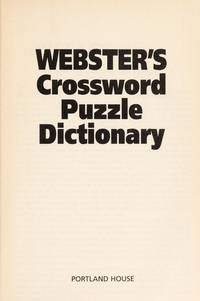 Webster&#039;s Crossword Puzzle Dictionary by Rh Value Publishing - 1997