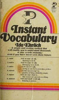 Instant Vocabulary by Ehrlich, Ida L