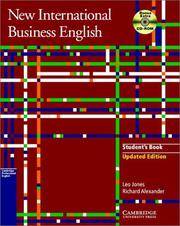 New International Business English: Student`s Book with Bonus Extra BEC Vantage Preparation CD-ROM by Leo Jones & Richard Alexander - 2003