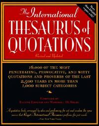 The International Thesaurus Of Quotations (ISBN: 9780062733733)