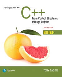 Starting Out with C++: From Control Structures through Objects, Brief Version (What&#039;s New in Computer Science) by Gaddis, Tony