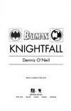 BATMAN: KNIGHTFALL (Bantam Spectra Book)