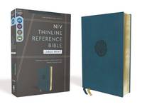 NIV, Thinline Reference Bible (Deep Study at a Portable Size), Large Print, Leathersoft, Teal,...