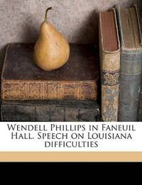 image of Wendell Phillips in Faneuil Hall. Speech on Louisiana difficulties