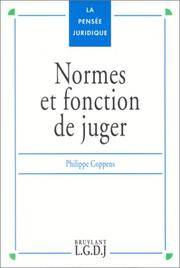 Normes et fonction de juger