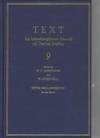 TEXT: An Interdisciplinary Annual of Textual