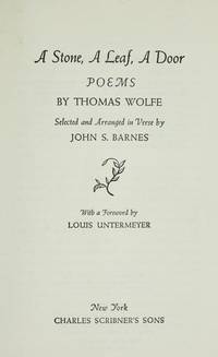 A Stone, A Leaf, a Door by Wolfe, Thomas - 1971-09-01