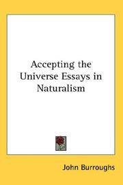 image of Accepting the Universe Essays in Naturalism