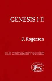 Genesis 1-11 by J Rogerson - Paperback - from October Books (SKU: 1860461609)
