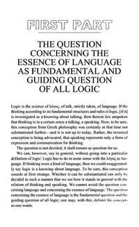 image of Logic As the Question Concerning the Essence of Language (SUNY series in Contemporary Continental Philosophy)
