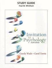 Invitation To Psychology Study Guide