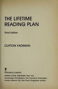 lifetime reading plan de fadiman, clifton