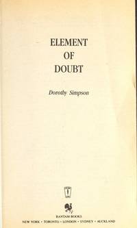 ELEMENT OF DOUBT de Dorothy Simpson - 1989-06-01