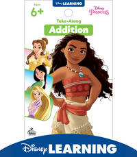 Disney Learning Take-Along Addition Math Workbook, Disney Princess Math Activity Book for Kids...